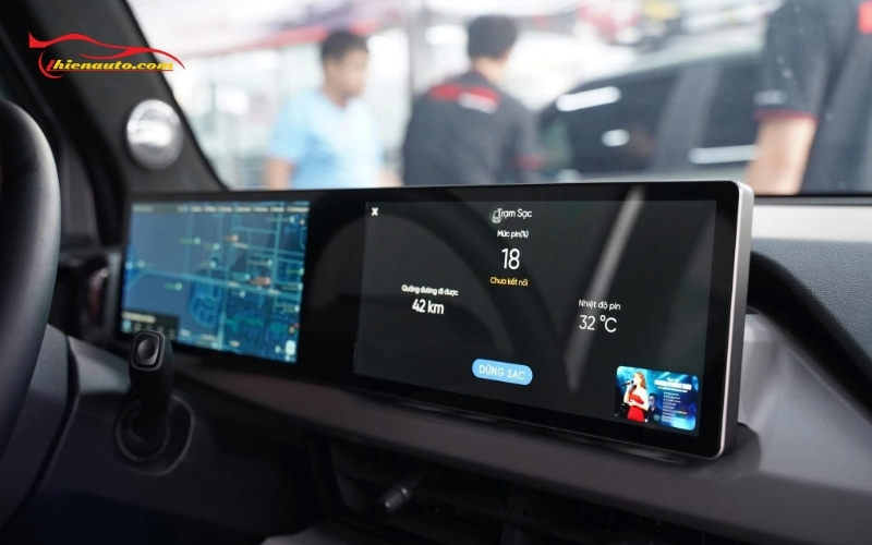 Màn hình Setcar Vision Pro Vinfast Limo Green Hình ảnh thực tế lắp đặt màn hình Setcar Vision Pro Vinfast Limo Green