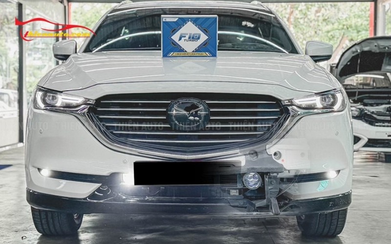 Độ đèn xe Mazda CX8 Bi gầm F10 turbo giúp lái xe an toàn khi trời mưa