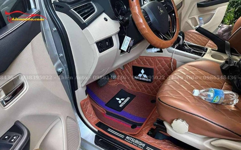 Thảm sàn 5D 6D Mitsubishi Xpander biến không gian nội thất thêm sang trọng