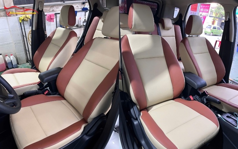 Mẫu bọc ghế da Ford phối màu đẹp 