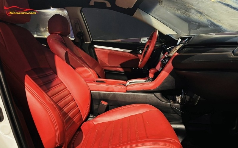 Bọc ghế da Honda City màu đỏ thể thao cá tính sang trọng