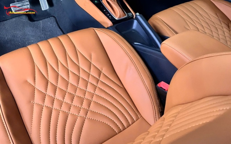 Bọc ghế da Honda City Bọc ghế da Honda City may họa tiết hình quả trám
