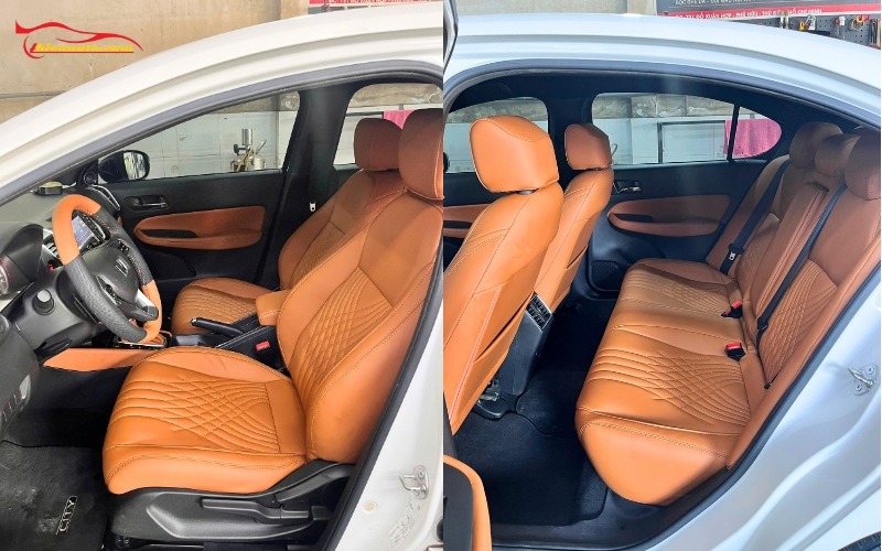 Bọc ghế da Honda City Bọc ghế da Honda City RS 2021 thực tế tại Thiện Auto