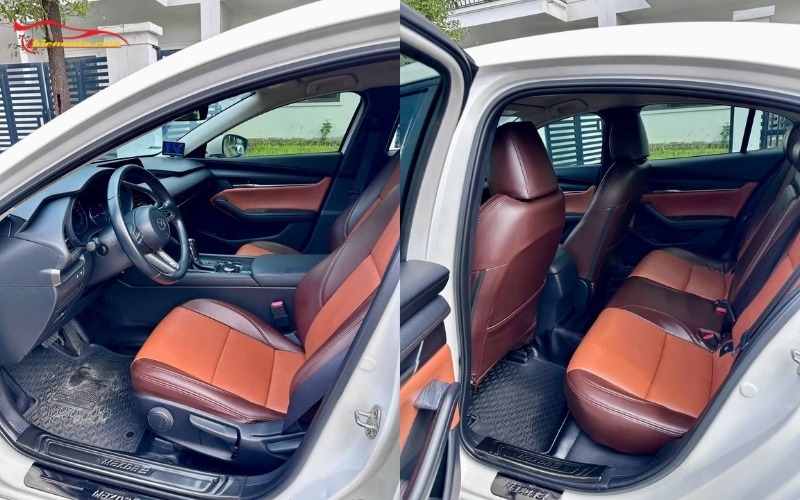 Bọc ghế da Mazda 3 da công nghiệp 