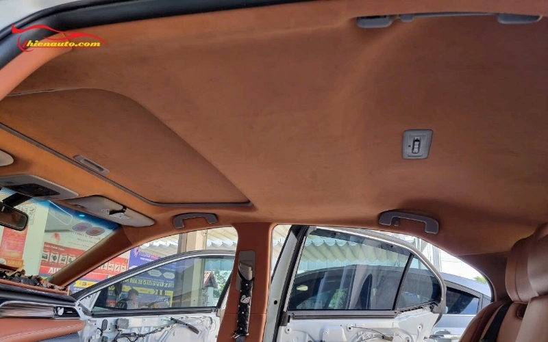 Bọc trần xe da lộn làm từ chất liệu cao cấp êm ái