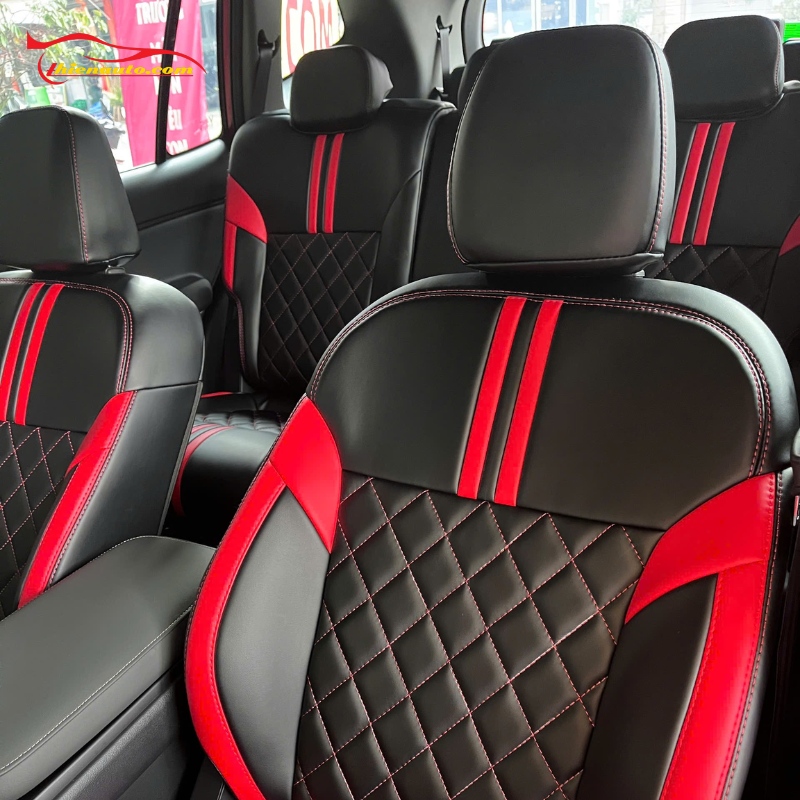 Vinfast Limo Green đỏ bọc ghế da Nappa cao cấp tại Thiện Auto