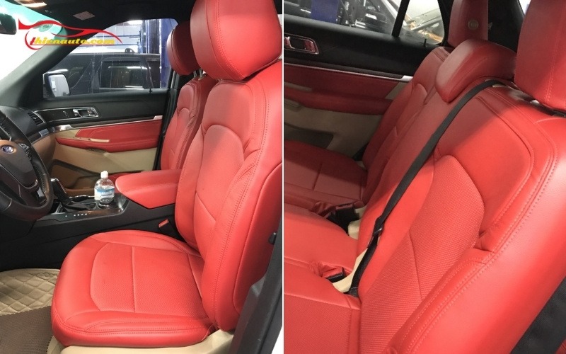 Mẫu bọc ghế da Ford Explorer đẹp tại Thiện Auto