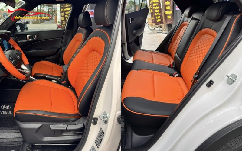 Mẫu bọc ghế da Hyundai Venue đẹp tại Thiện Auto