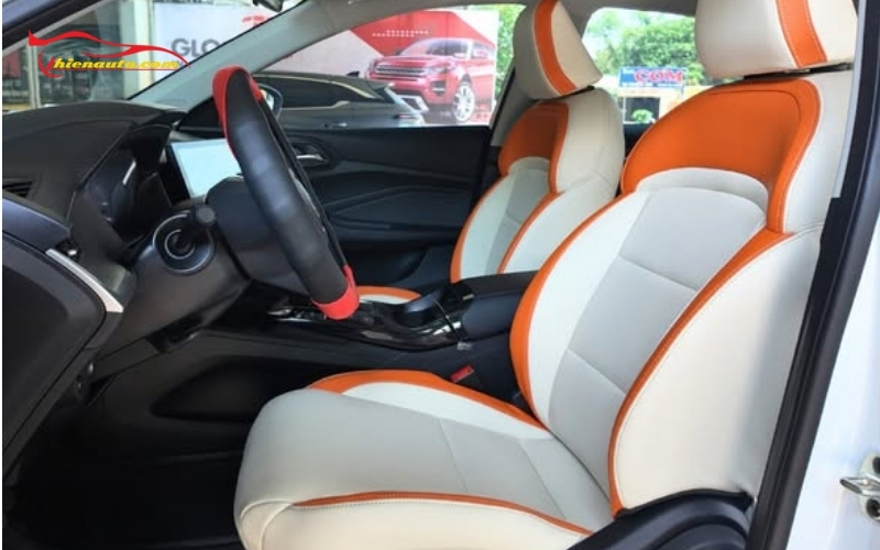 May/bọc ghế da MG5 dễ vệ sinh, ít bám bụi bẩn và hạn chế hầm nóng bí lưng