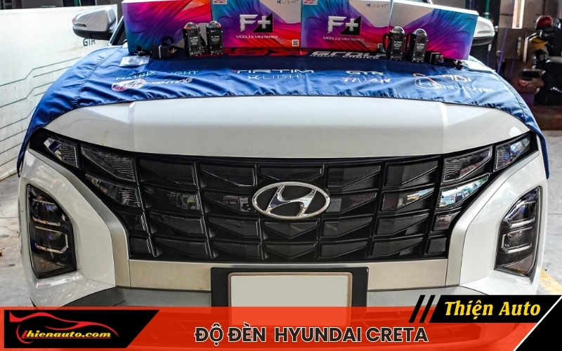 Độ đèn Hyundai Creta tăng sáng, tăng thẩm mỹ