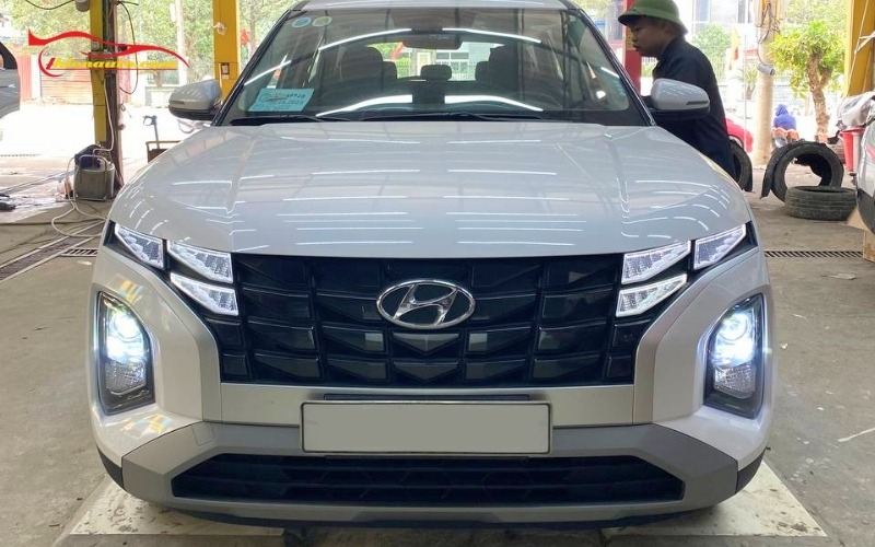 Độ đèn Hyundai Creta tăng sáng, tăng thẩm mỹ