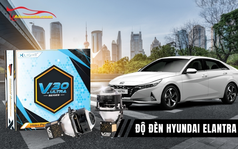 Độ đèn Hyundai Elantra chính hãng, giá tốt