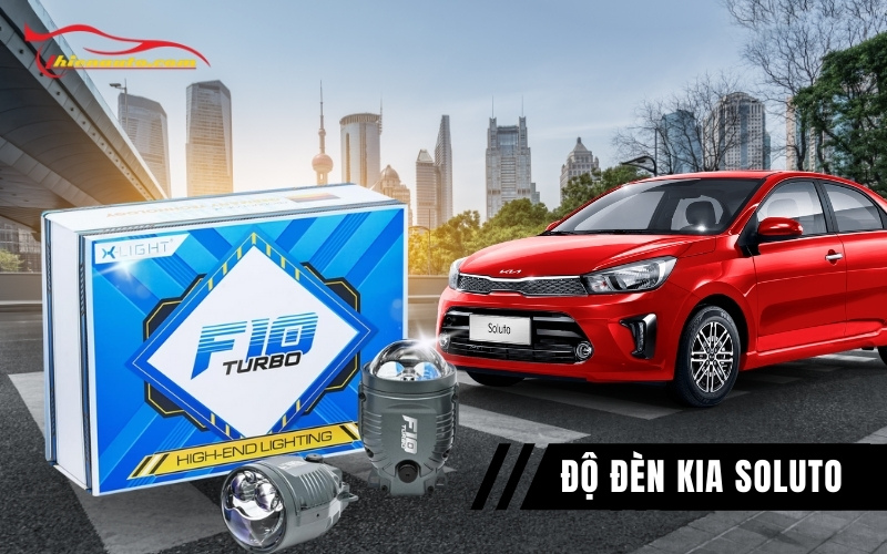 Độ đèn Kia Soluto X-Light F10 Turbo