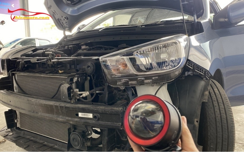 Độ đèn Kia Soluto chính hãng, giá tốt tại Thiện Auto