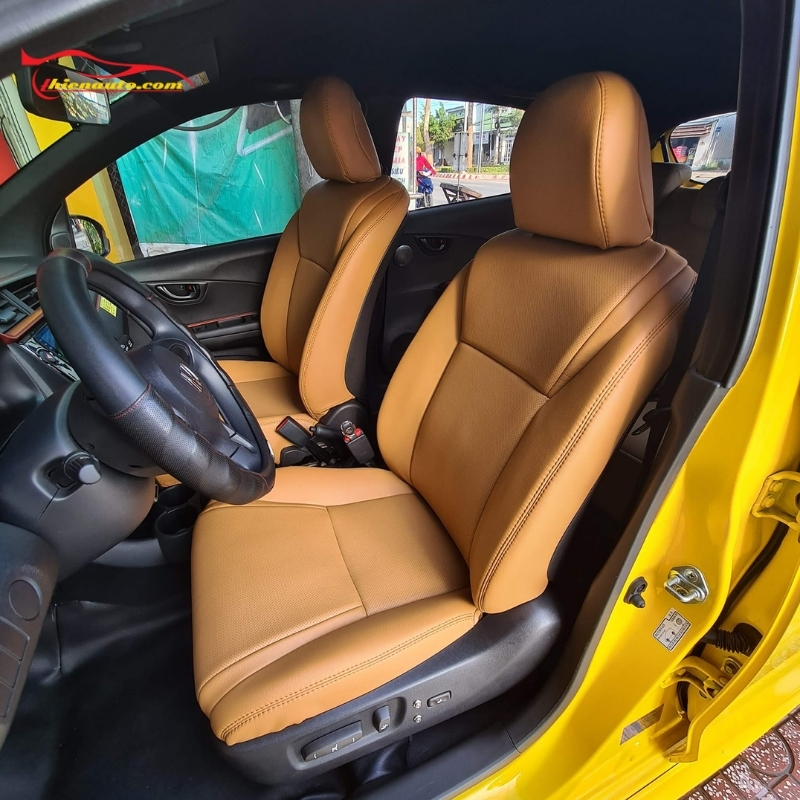 Mẫu bọc ghế Honda Brio theo form nguyên bản