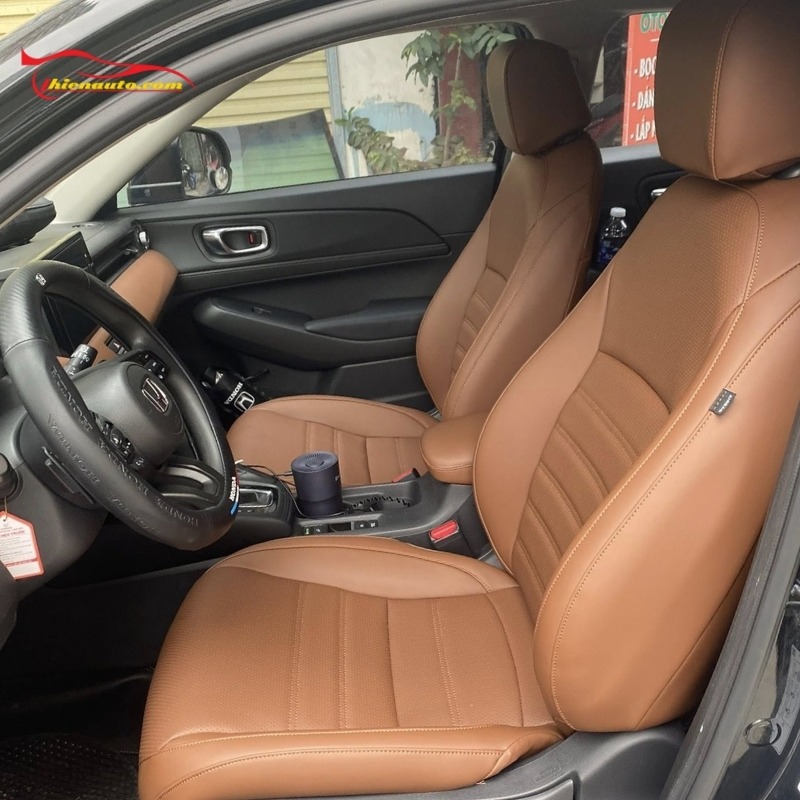 Mẫu bọc ghế da Honda HRV may theo múi ngang