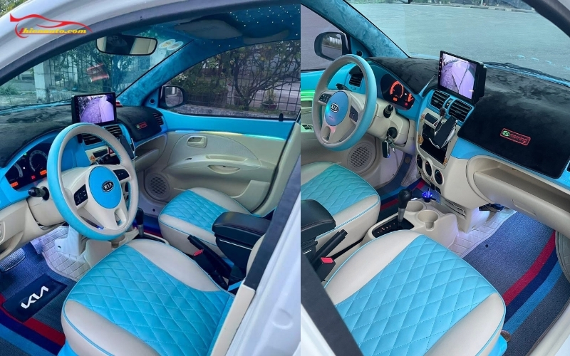 Bọc ghế da Kia Morning chủ xe lựa chọn màu sắc yêu thích theo nhu cầu của mình 