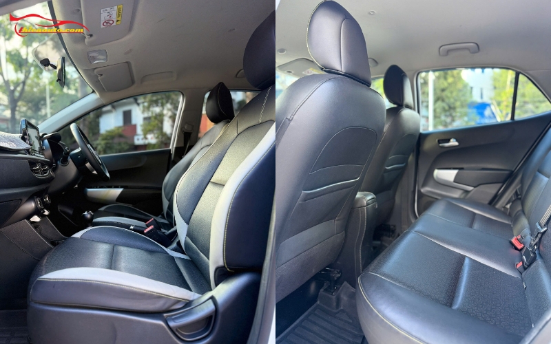 Bọc ghế da Kia Morning giúp hạn chế những khuyến điểm của ghế nỉ nguyên bản 