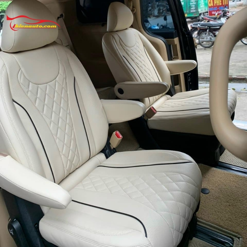 Bọc ghế da ô tô Kia Sedona loại da Nappa cao cấp