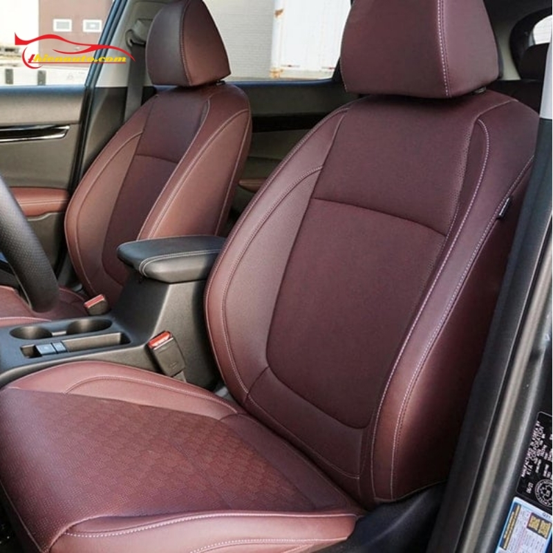 So với ghế nỉ zin nguyên bản, ghế da Kia Seltos có nhiều lựa chọn màu sắc và có thể thiết kế theo sở thích