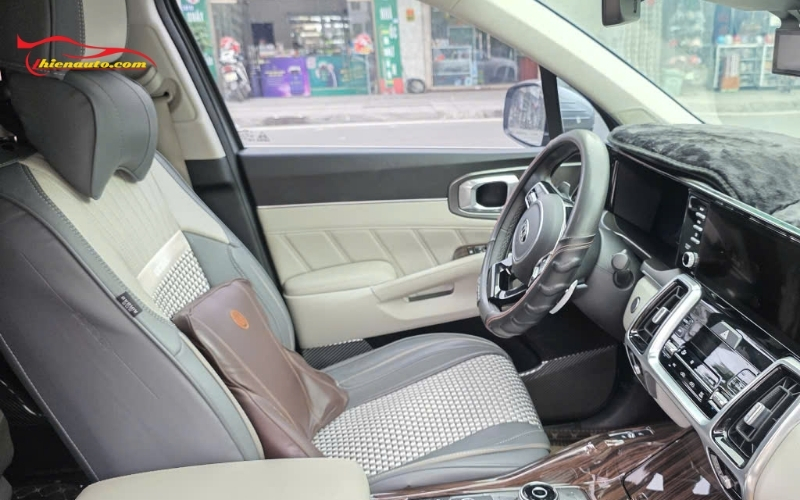 Hình ảnh thực tế sau khi bọc ghế da Sorento