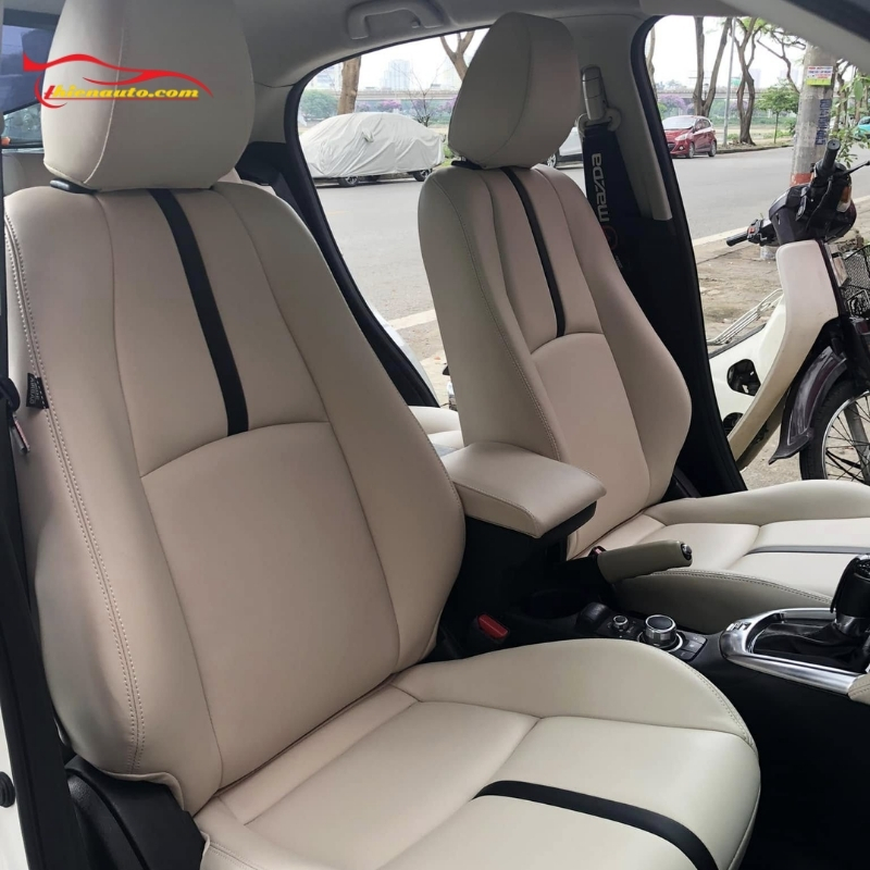 Bọc ghế da Mazda CX3 dễ vệ sinh, độ bền cao 3-5 năm, êm ái thoáng khí