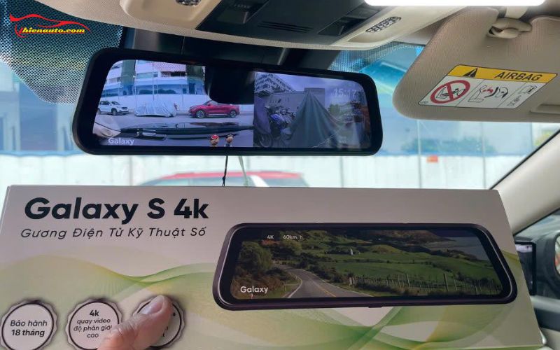 Camera hành trình gương chiếu hậu tốt nhất: Galaxy S4K