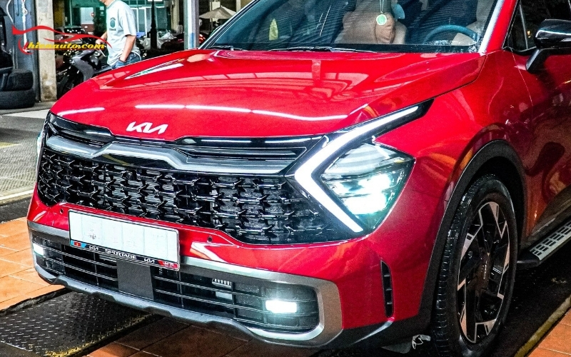 Độ đèn Kia Sportage mẫu bi LED X-Light F+ Pro