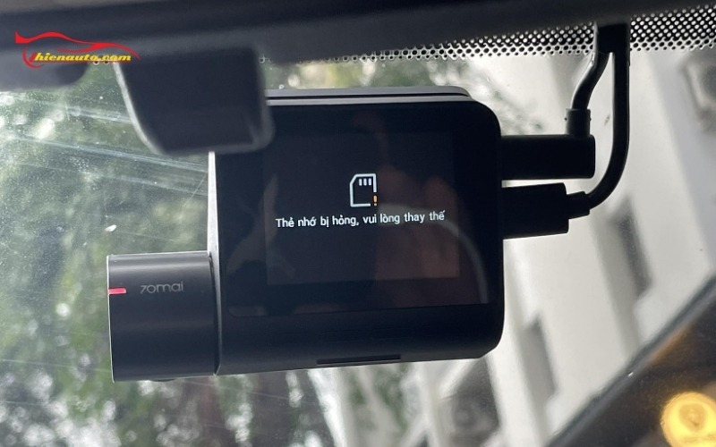 Camera hành trình bị lỗi thẻ nhớ