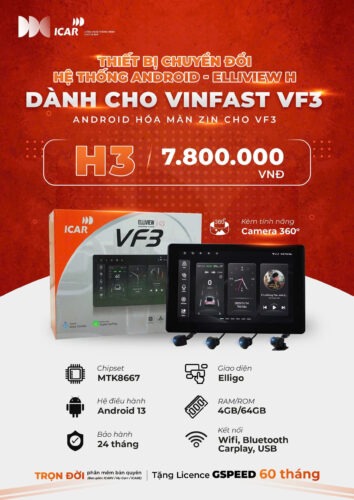 Thông tin kỹ thuật màn hình Android MHU Elliview H3 ICAR