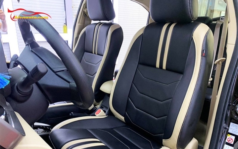 Mẫu bọc ghế da Toyota Vios đẹp tại Thiện Auto