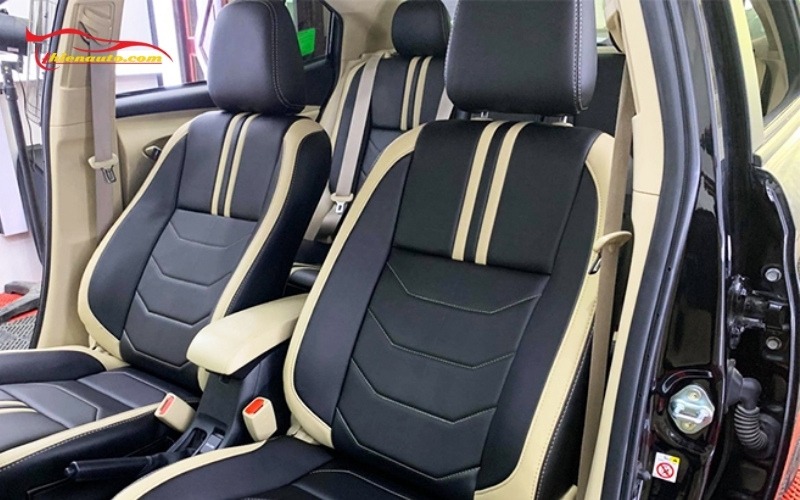 Mẫu bọc ghế da Toyota Vios đẹp tại Thiện Auto