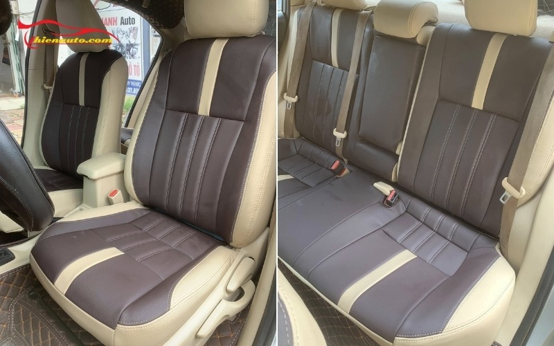 Mẫu bọc ghế da Toyota Vios đẹp tại Thiện Auto