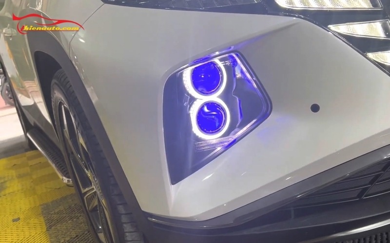 Độ đèn Hyundai Tucson tăng sáng, quan sát dễ dàng