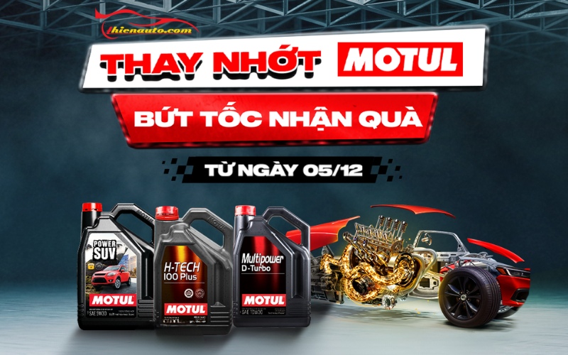 Thay Nhớt Motul – Bứt Tốc Nhận Quà Tại Thiện Auto