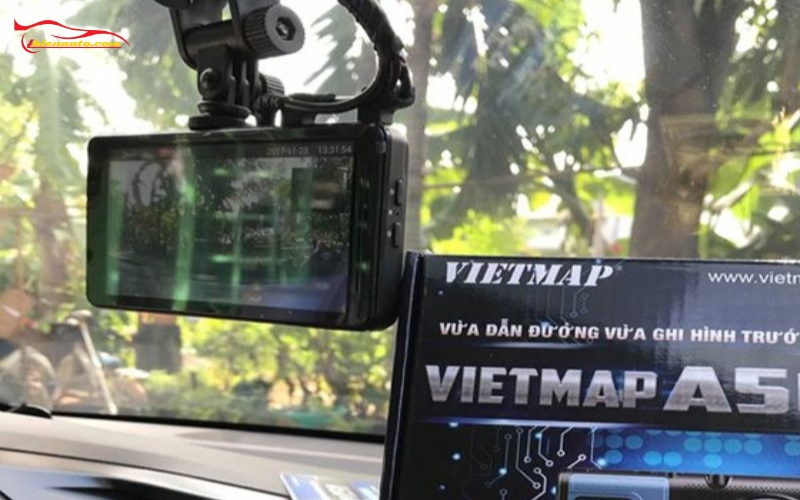 VIETMAP A50 camera hành trình tích hợp camera lùi chạy Android