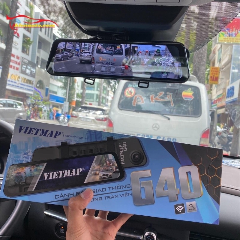 Có nên lắp camera hành trình gương: mẫu VIETMAP G40