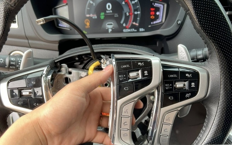 Cruise control Mitsubishi Xpander giúp giữ chân ga liên tục tối thiểu 40km/h