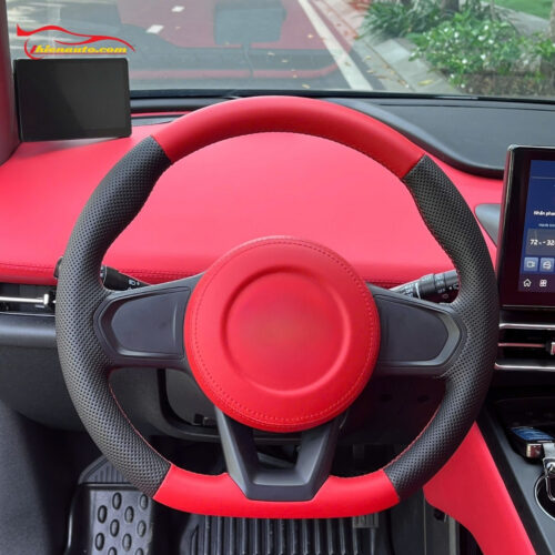 Đổi màu nội thất Mitsubishi Destinator: Khâu da vô lăng 