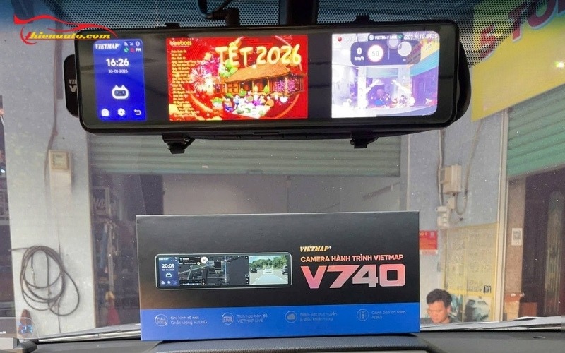 Camera hành trình trước và trong xe Vietmap V740