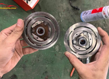 Hình ảnh xử lý điều hòa Suzuki XL7 bị mất lạnh thực tế tại Thiện Auto