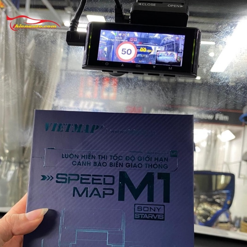 Khám phá camera hành trình kết nối wifi và dẫn đường tốt nhất 2026 Camera hành trình kết nối wifi Vietmap SPEED MAP M1