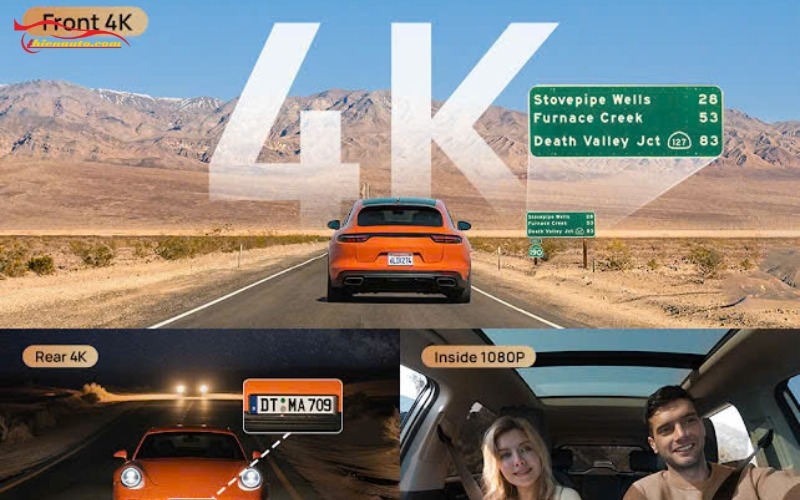 Camera hành trình 70mai T800 Camera hành trình 70mai T800: Ghi hình 3 kênh toàn diện trước - sau - trong xe