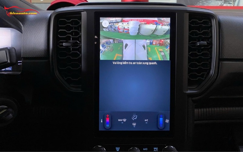 Camera 3 mắt Ford Ranger Camera 3 mắt Ford Ranger ghép 3 mắt camera hiển thị trên một màn hình