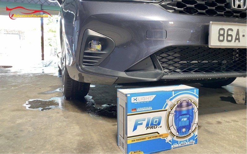 Độ đèn bi gầm Honda City Xlight F10 Pro V2
