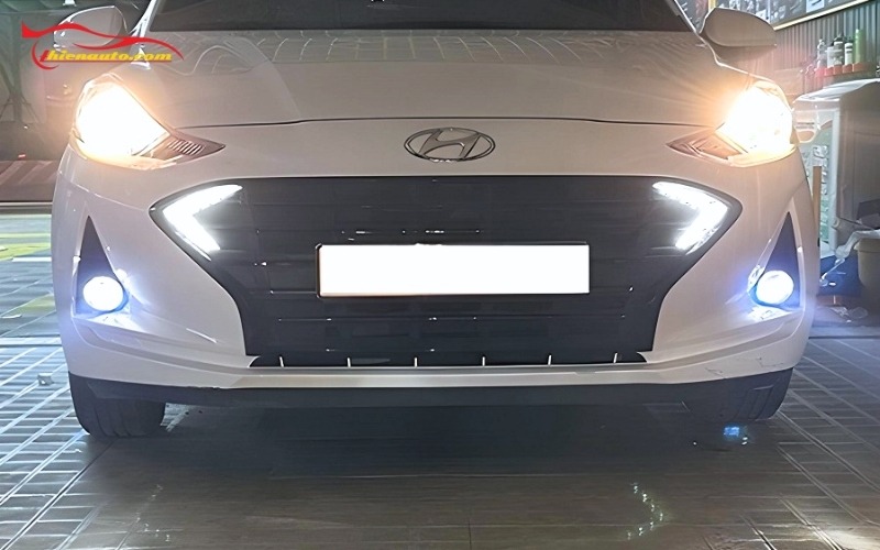 Độ đèn bi gầm i10 chính hãng, giá tốt tại Thiện Auto