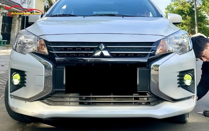 Độ đèn bi gầm Mitsubishi Attrage Độ đèn bi gầm Mitsubishi Attrage tăng sáng, lái xe an toàn