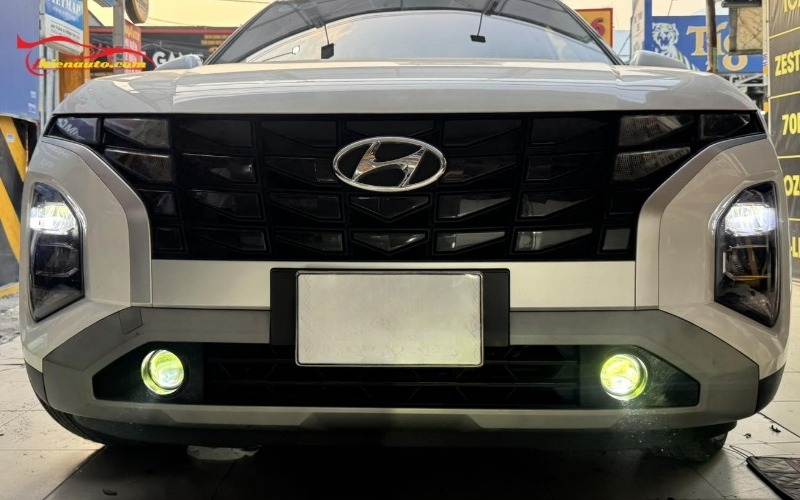 Độ đèn bi gầm Hyundai Creta cải thiện độ sáng bám đường khi đi ban đêm