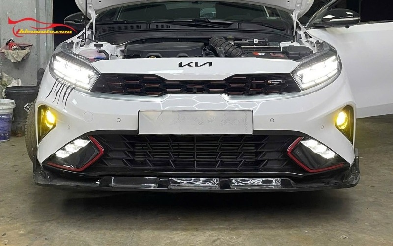 Kia K3 độ đèn bi gầm lens 3.0 inch