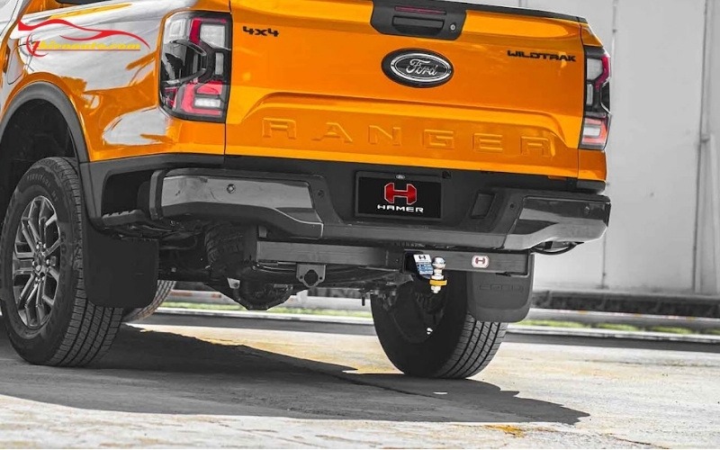 Hình ảnh móc kéo cản sau Ford Ranger thực tế